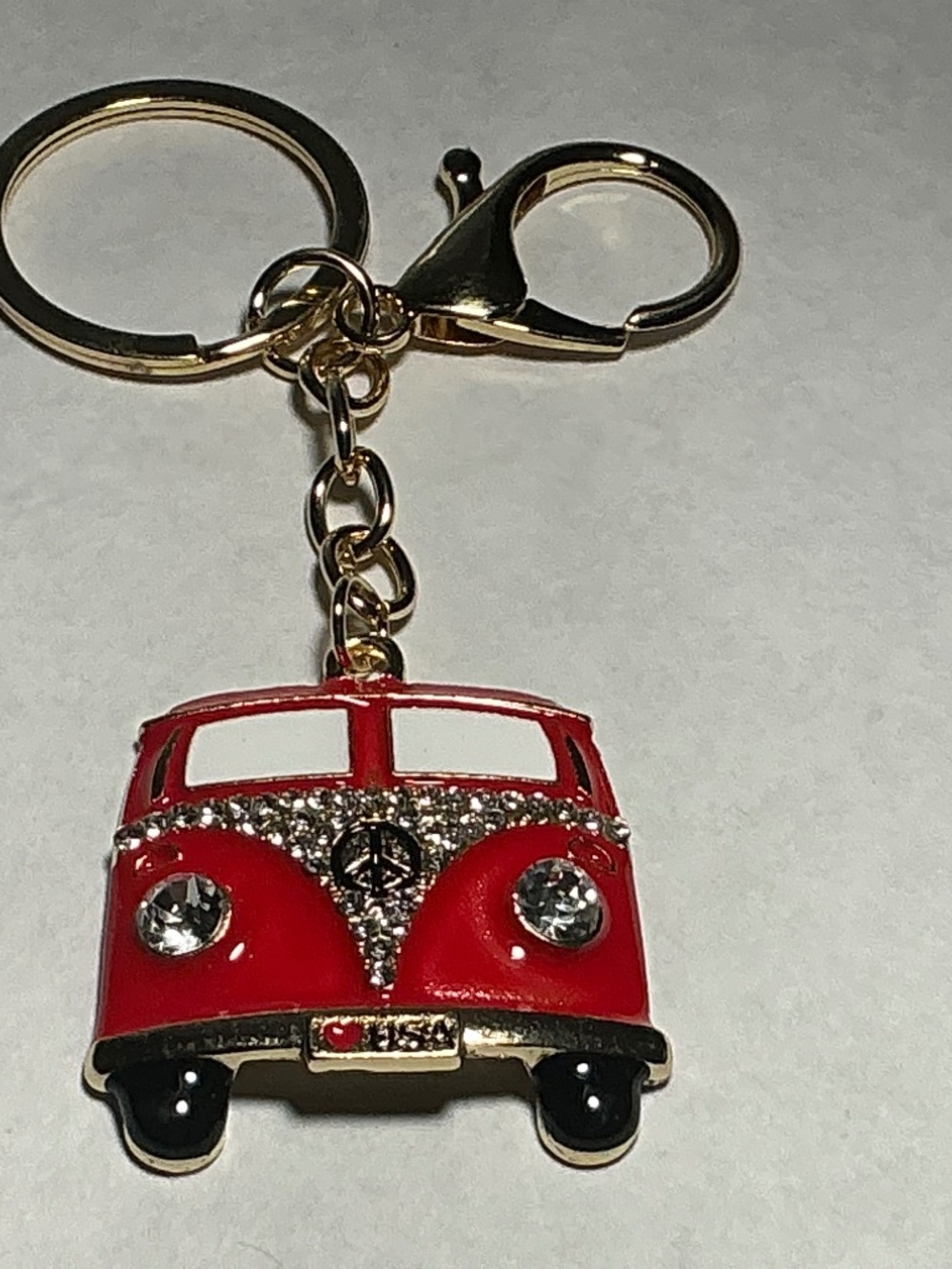 Bus Front Keychain/Boho Vintage Style Statement Jewelry
